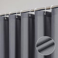 OVZME Zora Grey Shower Curtain for Bathroom, Fabric Shower Curtain
