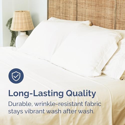 Queen Flat Sheet - Single Top Flat Sheet Only - Soft & Cooling - Off