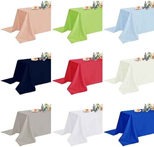 Fokitut 2 Pack Waterproof Rectangle Tablecloth, 60x102 Inch, Stain