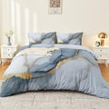 Soft Duvet Cover Queen Size 90" x 90" - Abstract Agate Texture