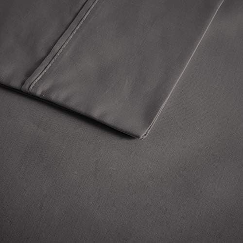 Madison Park 600 TC Cooling Cotton Blend King Sheet Set, Charcoal