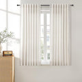 Aersas Thick Linen Curtains 63 Inches Long for Living Room 2 Panels