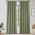 OWENIE Sage Green Blackout Curtains for Bedroom 108 Inch Extra Long 2