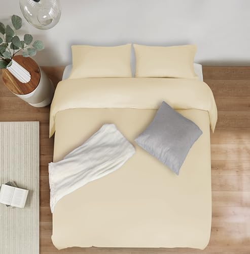 Mejoroom Taupe Duvet Cover King - Comforter Cover - Soft and