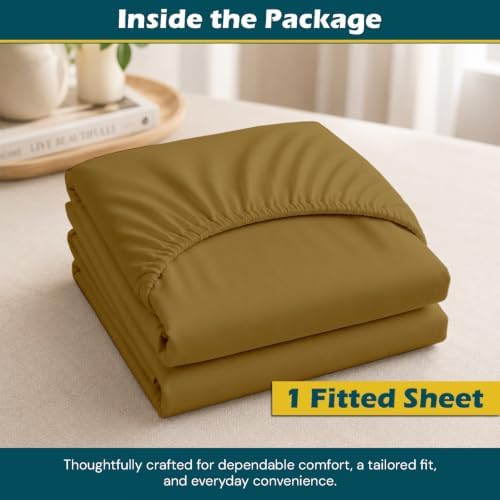 California King Fitted Sheet 15 Inch Deep Pocket, Soft Microfiber
