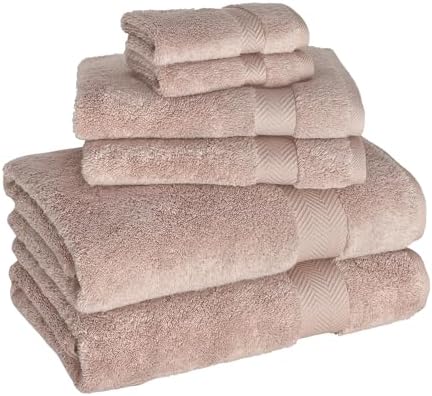 Classic Turkish Towels CTT - Luxury 6 Piece Towel Set, 100% Turkish