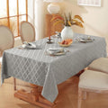 Larponder Fall Tablecloth Rectangle, Jacquard, 60" x 120", Gray