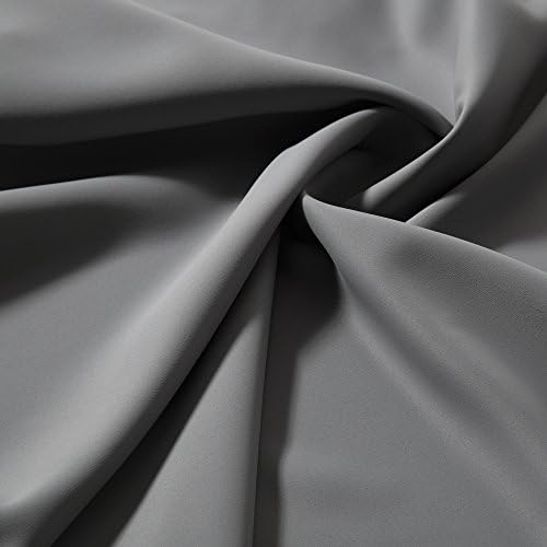 Home Fashion Thermal Insulated Blackout Curtains - Stainless Steel