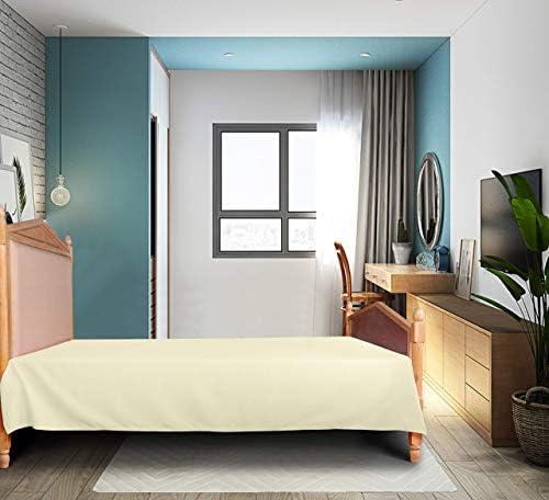 Flat Sheet Only - 1 Piece Solid Flat Sheet Smooth Touch Hotel Quality