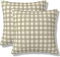 Green Buffalo Plaid Pillow Covers 18x18 Inch Pillowcase Set of 2