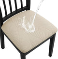 Fuloon Waterproof Chair Seat Covers 4 PCS, Stretch Cushion Covers