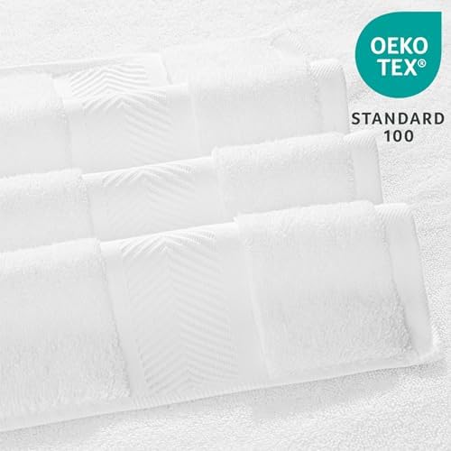 Simple&Opulence Premium 100% Cotton Towel Set 6 Piece,Soft Absorbent
