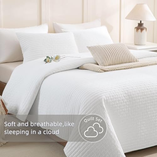 Lady Ann Oversized King Quilt 128x120, White Oversized King Bedspreads