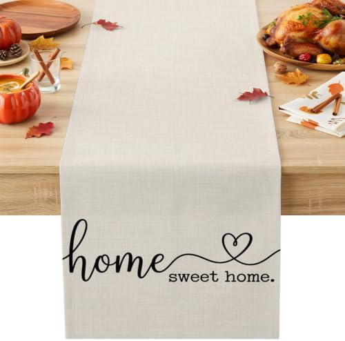 Beige Table Runner 108 Inch Long Dresser Scarves Linen Tablerunners