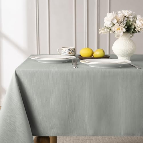 Softalker Jacquard Rectangle Tablecloth - Geometric Line Damask Table