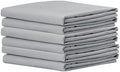 Light Grey Pillowcases 6 Pack, Queen Size, Soft and Comfy, Allergies