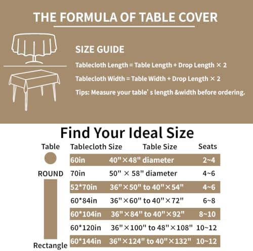Deep Dream Rustic Rectangular Tablecloth, Linen-Style Table Cloth with