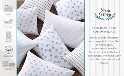 Stone Cottage - Twin Size Sheet Set with Fitted Sheet & Pillowcase