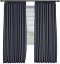 Fcosie Room Darkening Blackout Window Curtain Pinch Pleat Drapes for