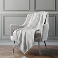 Addison Rugs ASB528 Ivory 50" x 70" Oversized Sherpa Throw Blanket