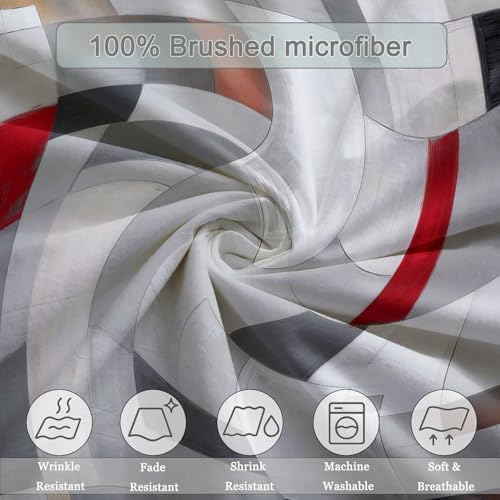 Duvet Cover Abstract Minimalist Geometric Printed - Queen Size Soft