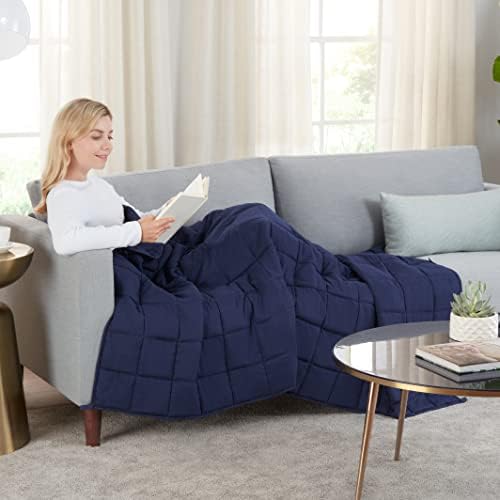 SERTA Zen Rest Wrinkle Resistant Adult Heavy Weighted Throw Blanket