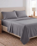 Beckham Hotel Collection 100% Cotton King Sheet Set, 4-Piece, Dark