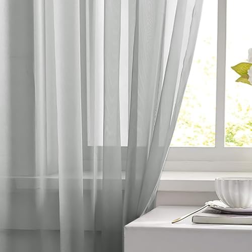2 Panels Sheer Curtains for Bedroom,Window Sheers Window Drapes