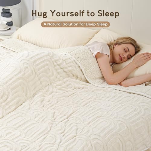 Cottonblue Weighted Blanket for Adults 15lbs Queen Size 60"x80" Soft