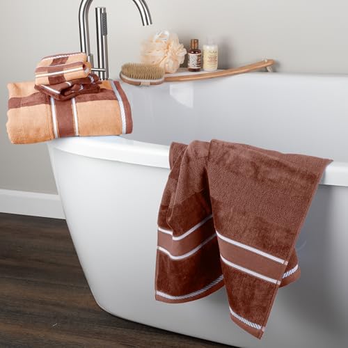 Bedford Home Bathroom Towels Set, Bathroom Accessories, Beige, Set of