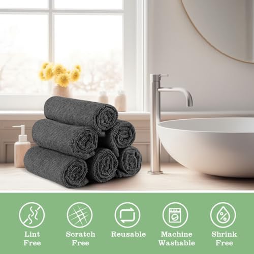 UNIMADE Washcloths Bulk 100 Pack Face Towels, Highly Soft Wash Cloths