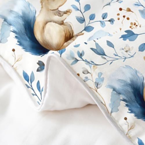 Castle Fairy Watercolor Squirrel Winter 100% Cotton Duvet Cover Set