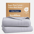 Brooklinen 100% Turkish Cotton Bath Sheets - Set of 2, Smoke Gray