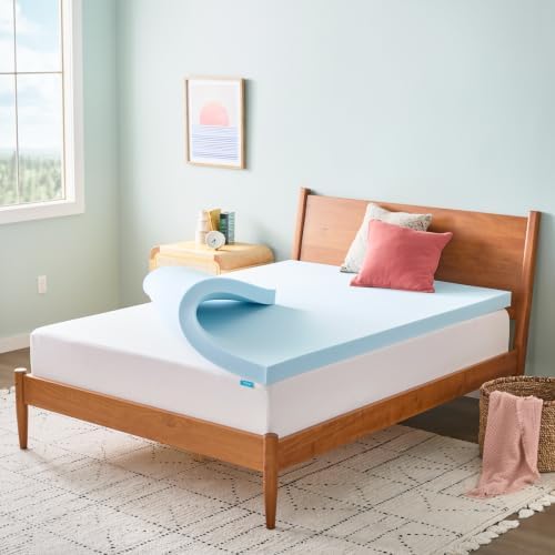 Linenspa 3 Inch Gel Memory Foam Mattress Topper, Plush, Cooling, Queen