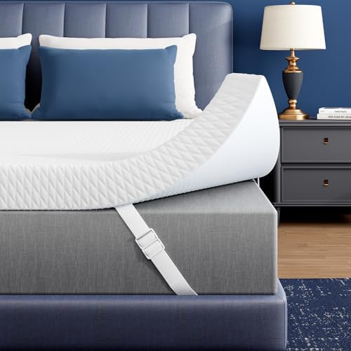 3 Inch Cooling Gel Memory Foam Mattress Topper Queen - Cooling Ice