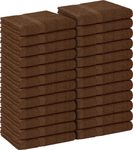 Utopia Towels Salon Towels, Pack of 24, 16x27 in, 100% Cotton, Dark