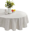 Newbridge Napa Leaf Beige Vinyl Flannel Backed Tablecloth