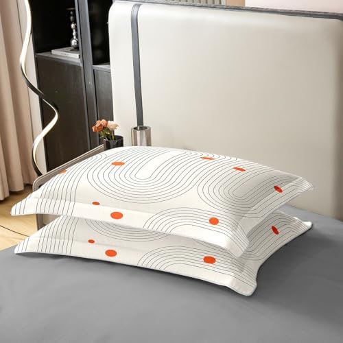 Erosebridal Boho Mid Century 100% Cotton Duvet Cover Queen for Teens