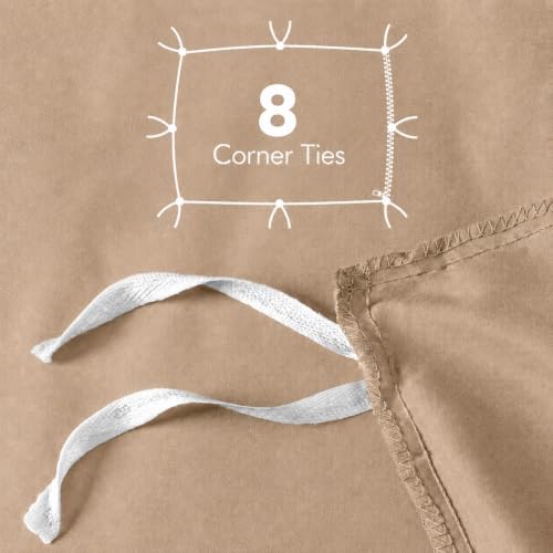 Duvet Cover Queen, 3 Piece Cotton Like Polyester With Zipper Closure