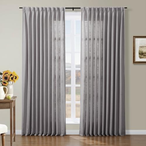 Drapifytex Living Room 100 Inches Wide by 108 Inches Extra Long Pinch
