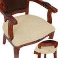 Seat Covers for Dining Room Table Chairs with Arms Covers, Beige