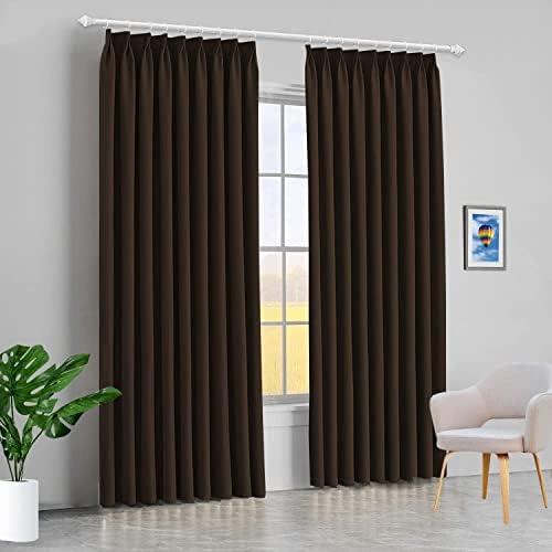 Niyati Polyester Blend Double Pinch Pleated Blackout Curtains for