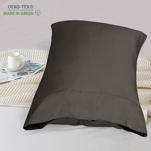 ROYALE LINENS 300 Thread Count 100% Cotton Pillow Cases Queen Size Set