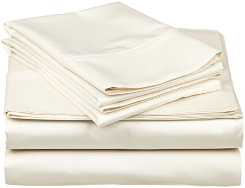 American Linen Adjustable King Bed Sheets 5 PCs Sheet Set Ivory Solid