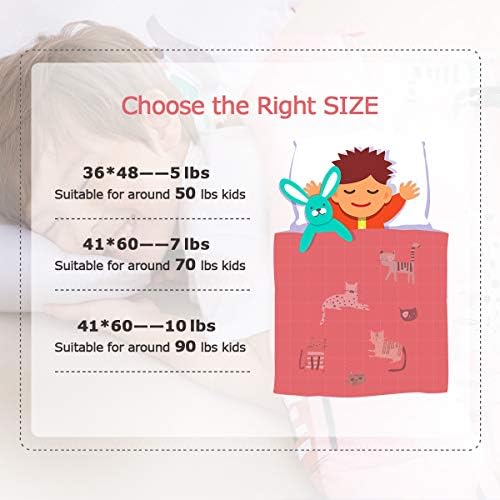 Sivio Cotton Weighted Blanket for Sleeping, 41"x60" 10 lbs