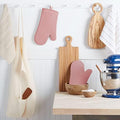 KITCHENAID Ribbed Soft Silicone Oven Mitt 2-Pack Set, 7.5"x13", Dried