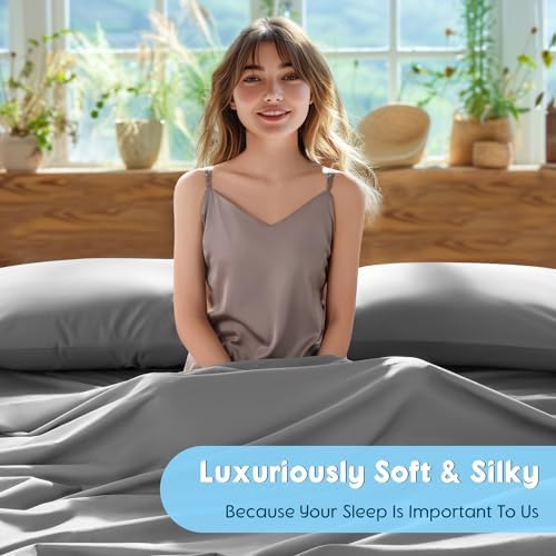 SONORO KATE 1000 Series 100% Egyptian Cotton King Sheet Set,4 Pieces