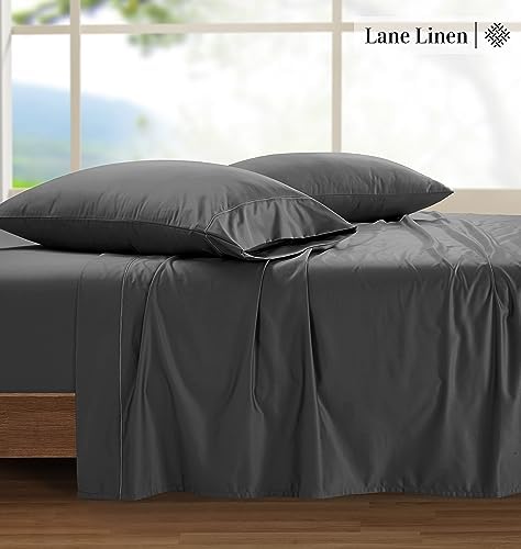 LANE LINEN 100% Egyptian Cotton King Size Sheets Set - 4 Pieces