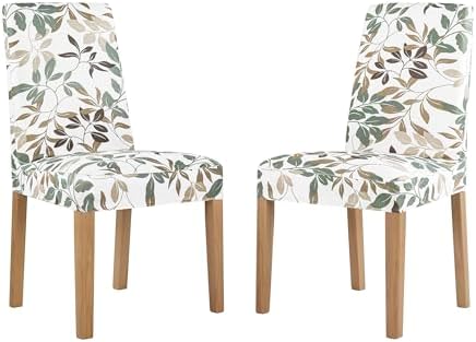 No. 918 Hillcrest 2-Pack Botanical Print Stretch Fit Elastic Dining