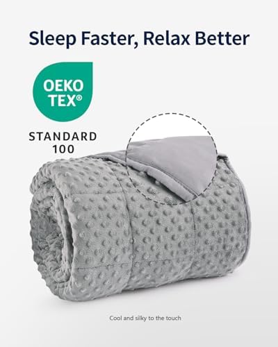Mr. Sandman Weighted Blanket for Adults, Queen Size 20 lbs